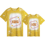 Mommy and Me Matching Clothing Top Mama Mini Daisy Tie Dyed Family T-shirts