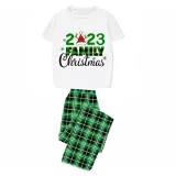Christmas Matching Family Pajamas 2023 Family Christmas Hat Green Short Pajamas Set