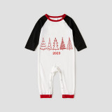 2023 Christmas Matching Family Pajamas Exclusive Christmas Tree Multicolor Pants Pajamas Set