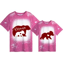 Mommy and Me Matching Clothing Top Tie Dyed Family T-shirts
