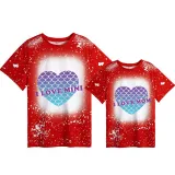 Mommy and Me Matching Clothing Top Mermaid Love Mama And Mini Tie Dyed Family T-shirts