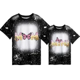 Mommy and Me Matching Clothing Top Butterfly Mama And Mini Tie Dyed Family T-shirts