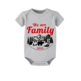 2023 Christmas Matching Family Pajamas Christmas Exclusive Design We are Family Polar Bear Gray Pajamas Set