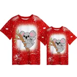 Mommy and Me Matching Clothing Top Sloth Love Mama Mini Tie Dyed Family T-shirts