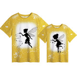 Mommy and Me Matching Clothing Top Angel Mama Mini Tie Dyed Family T-shirts