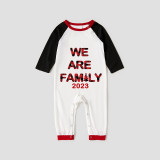 2023 We Are Family Christmas Matching Family Pajamas Multicolor Pants Set With Dog Pajamas
