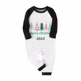 2023 Christmas Matching Family Pajamas Exclusive Merry Christmas Beatiful Tree Green Pajamas Set
