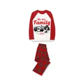 2023 Christmas Matching Family Pajamas Christmas Exclusive Design We are Family Polar Bear Red Pajamas Set
