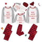 2023 Christmas Matching Family Pajamas Exclusive We Are Family Red Short Pajamas Set