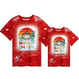 Mommy and Me Matching Clothing Top Mommy Baby Shark Boo Boo Boo Tie Dyed Family T-shirts