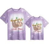 Mommy and Me Matching Clothing Top Koala Mama Mini Tie Dyed Family T-shirts