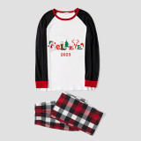 2023 Believe Christmas Matching Family Pajamas Exclusive Design Snowman Love Christmas MulticolorPajamas Set