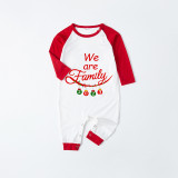 2023 Christmas Matching Family Pajamas Exclusive Design We Are Family Pendant Black White Plaids Pants Pajamas Set