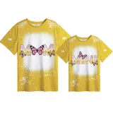 Mommy and Me Matching Clothing Top Butterfly Mama And Mini Tie Dyed Family T-shirts