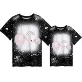 Mommy and Me Matching Clothing Top Elephant Mama And Mini Tie Dyed Family T-shirts