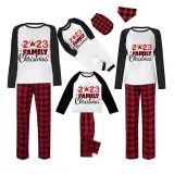 Christmas Matching Family Pajamas 2023 Family Christmas Hat Red Pajamas Set