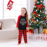 2023 Christmas Matching Family Pajamas Luminous Glowing Proud Member Of The Naughty List Red Pajamas Set