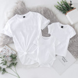 Mommy and Me Baby Suits Mom Kids Tops