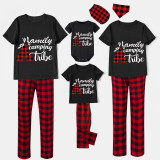 Family Matching Pajamas Family Camping Tribe Black Pajamas Set