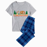 Family Matching Pajamas Camping Gray Pajamas Set