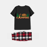 Family Matching Pajamas Camping Black Pajamas Set