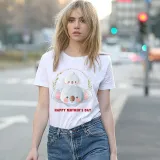 Happy Mother's Day Woman T-shirts Heart Koala T-shirts
