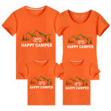Family Matching T-shirts Happy Camper Caravan Mountain Family T-shirts