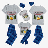 Family Matching Pajamas Camping Crew Gray Pajamas Set