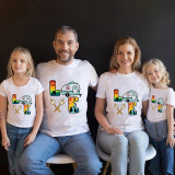 Family Matching T-shirts Camping Love Family T-shirts
