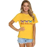 Happy Mother's Day Woman T-shirts Butterflies T-shirts