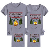 Family Matching T-shirts Camping Crew Family T-shirts