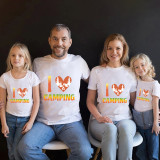 Family Matching T-shirts I Love Camping Family T-shirts