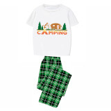 Family Matching Pajamas Camping White Pajamas Set
