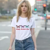 Happy Mother's Day Woman T-shirts Butterflies T-shirts
