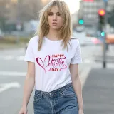 Happy Mother's Day Woman T-shirts Love Slogan T-shirts