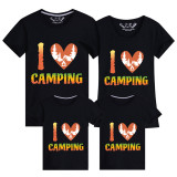Family Matching T-shirts I Love Camping Family T-shirts