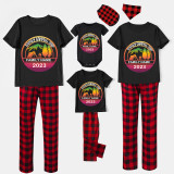 Family Matching Pajamas Family Camping Trip 2023 Black Pajamas Set