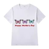 Happy Mother's Day Woman T-shirts Butterflies T-shirts