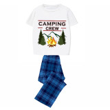 Family Matching Pajamas Camping Crew White Pajamas Set