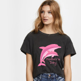 Happy Mother's Day Woman T-shirts Dolphins T-shirts