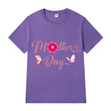 Happy Mother's Day Woman T-shirts Flower Slogan T-shirts