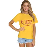 Happy Mother's Day Woman T-shirts Love Slogan T-shirts