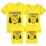 Family Matching T-shirts Camping Crew Family T-shirts