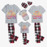 Family Matching Pajamas Family Camping Trip Gray Pajamas Set