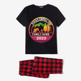 Family Matching Pajamas Family Camping Trip 2023 Black Pajamas Set