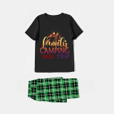 Family Matching Pajamas Family Camping Trip Black Pajamas Set