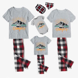 Family Matching Pajamas Happy Camper Gray Pajamas Set