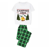 Family Matching Pajamas Camping Crew White Pajamas Set