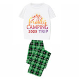 Family Matching Pajamas Family Camping Trip White Pajamas Set