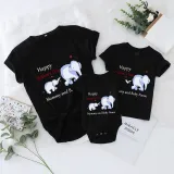 Mommy and Me Tshirt Baby Bodysuit Happy Mother's Day Name Custom T-shirts